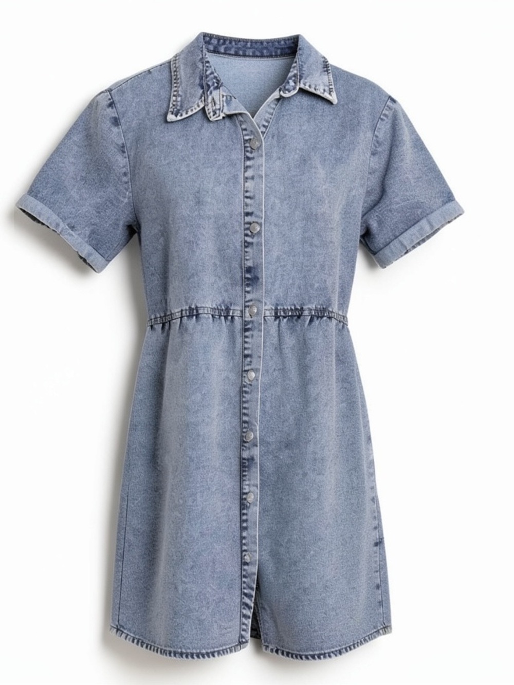 Women’s Light Blue Denim Shirt Dress
